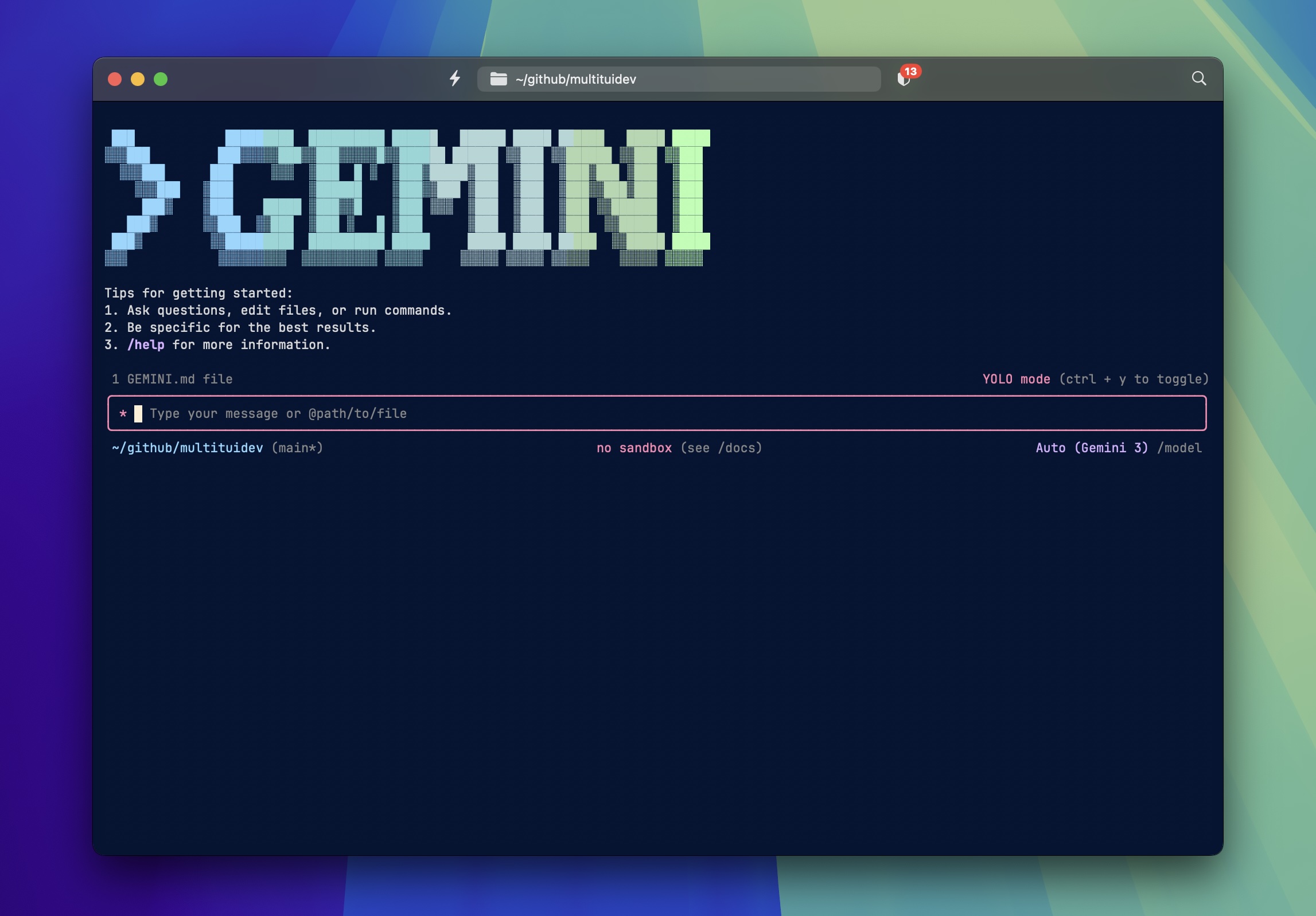 Gemini screenshot
